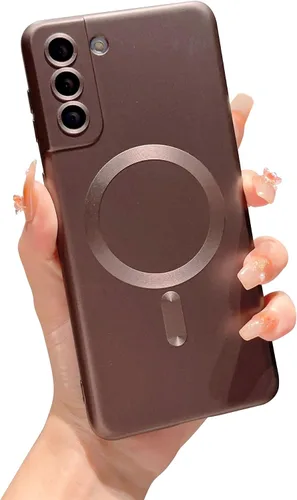Vista 15 de phylla Funda para teléfono Samsung S21 FE [compatible con MagSafe] Funda magnética de lujo de color sólido protección completa de la cámara cubierta