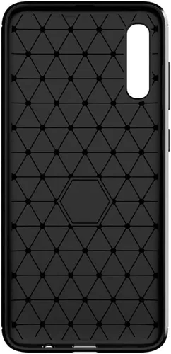 Vista 3 de Asuwish Funda protectora de silicona para Samsung Galaxy A70 con protector de pantalla de vidrio templado y accesorios de celda, protector