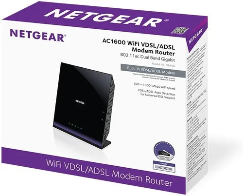 Vista 6 de Netgear N600 Dual Band WiFi ADSL (non-cable) Modem Router ADSL2 + Gigabit Ethernet (dgnd3700)