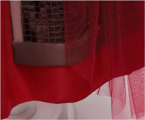 Vista 8 de Quenny Disfraz de Halloween para niños, vestidos mulan, vestidos de encaje para niñas