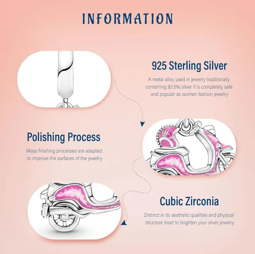 Vista 27 de Amufer S925 Charms for Women, compatible with Pandora Bracelets and Necklaces, Jewelry Gift