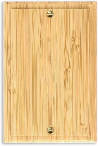 Vista 7 de Placa de interruptor de luz de palanca simple de madera maciza de 4.8 x 3.14 pulgadas, cubierta de interruptor de luz de calidad de madera cruda