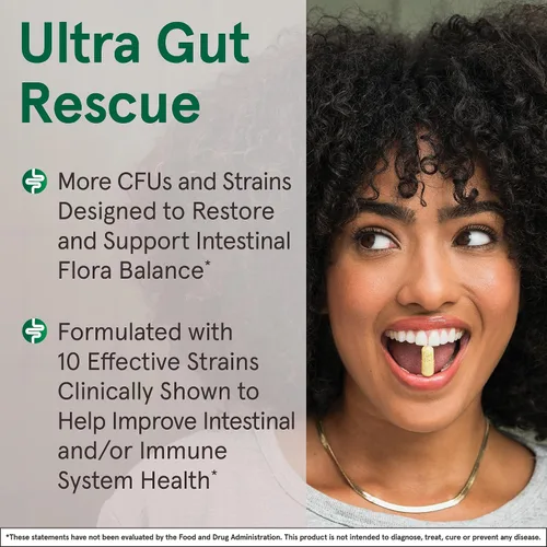Vista 4 de Jarrow Formulas Jarro-Dophilus Ultra Gut Rescue - 50 mil millones de UFC por porción - Probióticos restauran, protegen y mantienen la flora