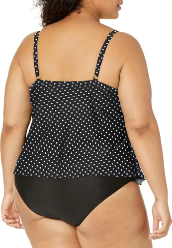 Vista 2 de Catalina Traje de baño tankini con múltiples volantes para mujer, talla grande