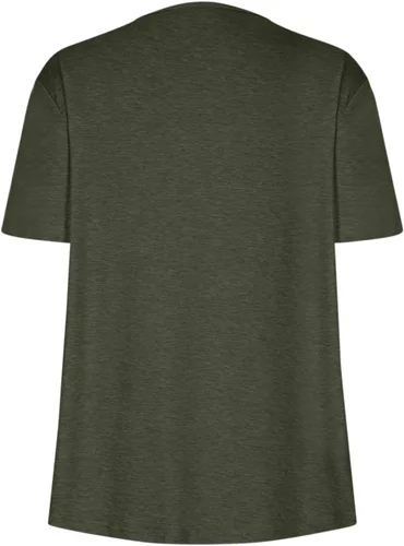 Vista 4 de Camisetas de verano para mujer, cuello en V entrecruzado, manga corta, holgadas, elegantes, casuales, básicas, suaves