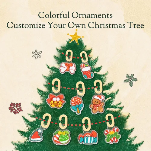 Vista 4 de puremind Snoopy Peanuts Christmas Tree 3D Wooden Puzzle, DIY Model Kit