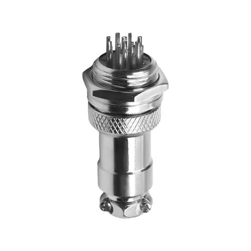 Vista 10 de Heyiarbeit Plata Negro GX12-2 15A 2P Aviación Conector Hembra/Macho Panel de Alambre de Alimentación Chasis Accesorios Conector de Metal Aviación 1