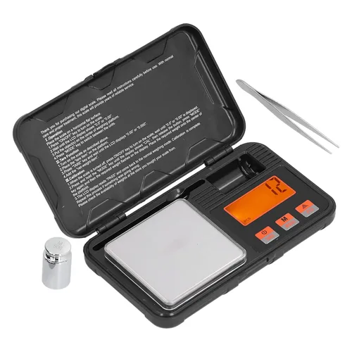 Vista 2 de Báscula de joyería de 7.05 oz/0.00 oz precisa y portátil 6 modos de unidades Mini escala con pantalla LCD