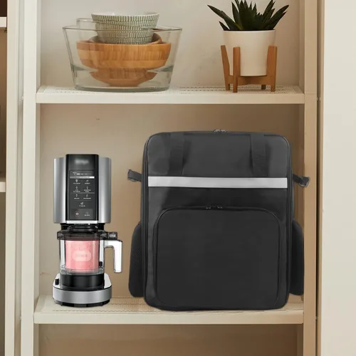 Vista 8 de Bolsa de transporte para máquina de helados Ninja CREAMi NC301 y NC501, bolsa portátil de viaje para máquina de helados, bolsa de almacenamiento