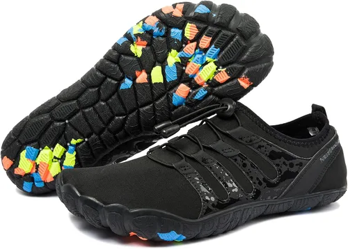 Vista 6 de Josaywin Men's Water Shoes Barefoot Quick-Dry Sports Shoes Aqua Socks for Swim Diving Surf Pool Aqua Sports Beach Walking Wide Toe Shoes