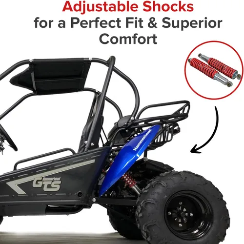 Vista 5 de AlveyTech Amortiguadores ajustables de 12" para karts y mini bicicletas (juego de 2) (diámetro de ojo de 0.394 in)