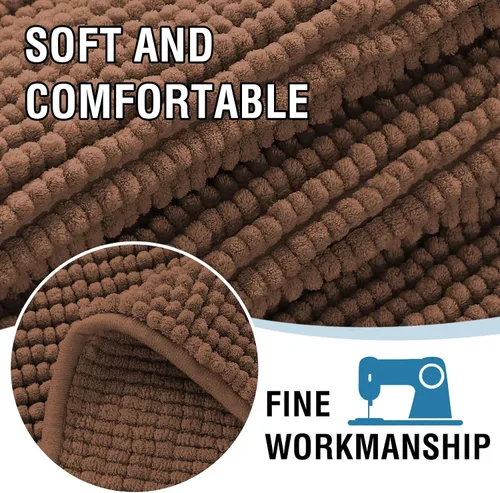 Vista 4 de H.VERSAILTEX Funda de felpilla de felpa para sofá de 3 cojines, antideslizante, lavable, protector de muebles suave y duradero, para perros, gatos