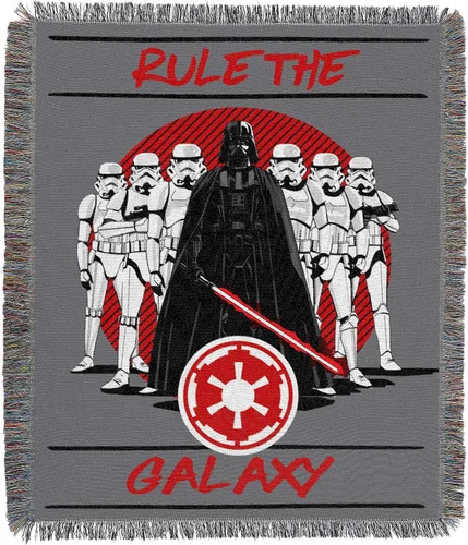 Vista 12 de Northwest Manta tejida de tapiz de Star Wars, 48 x 60 pulgadas, alimenta a los porgs