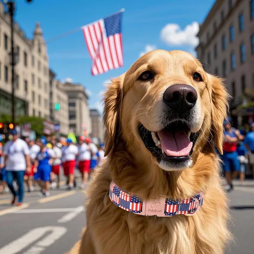 Vista 248 de Collar para perros del 4 de julio, collares patrióticos azules para cachorros y perros pequeños, ligero y ajustable 1776 collares para cachorros