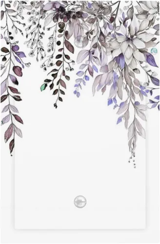 Vista 121 de Cubierta de tomacorriente eléctrico dúplex individual estilo campestre con diseño floral de flores y pájaros en blanco y negro, placa de pared de 1