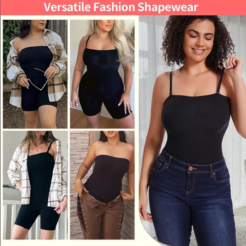 Vista 5 de JOYSHAPER Tummy Control Shapewear Bodysuit With Built-in Bra for Women Seamless Mid Thigh Full Body Shaper