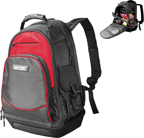 Vista 10 de HAUTMEC Bolsa de herramientas resistente de 3 piezas, organizador de bolsa de herramientas con parte superior abierta 1680D con marco rígido, mango