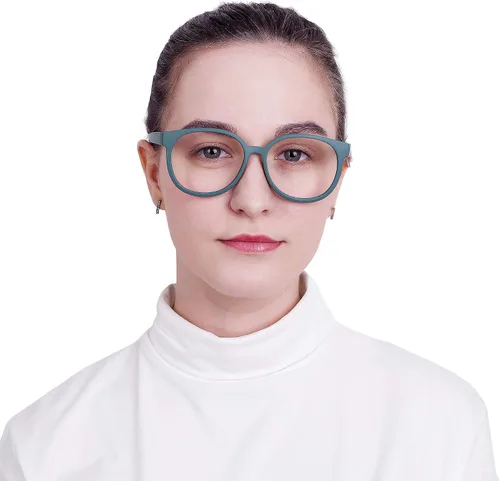 Vista 4 de LifeArt Lentes de bloqueo de luz azul, antifatiga ocular, anteojos de lectura para computadora, anteojos de juegos, gafas de TV para mujeres