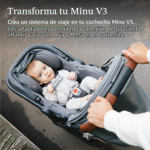 Vista 3 de UPPAbaby Adaptador para Minu V3 – Se adapta a asientos de coche Aria y Mesa – 1 par