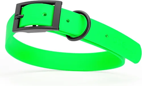 Vista 19 de Dogline Biothane - Collar impermeable para perro con hebilla de liberación rápida, resistente cincha de nailon recubierta con resistente y a prueba