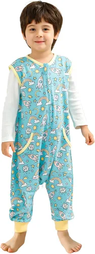 Vista 7 de WONDAY Toddler Sleep Sacks, Sleeveless Sleep Sack with Legs 12M-5T Coche
