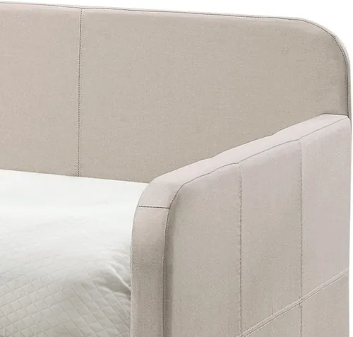 Vista 7 de Acme Sofá cama totalmente tapizado con sofá cama nido de tamaño individual, sala de estar, cama de invitados, dormitorio, no requiere somier