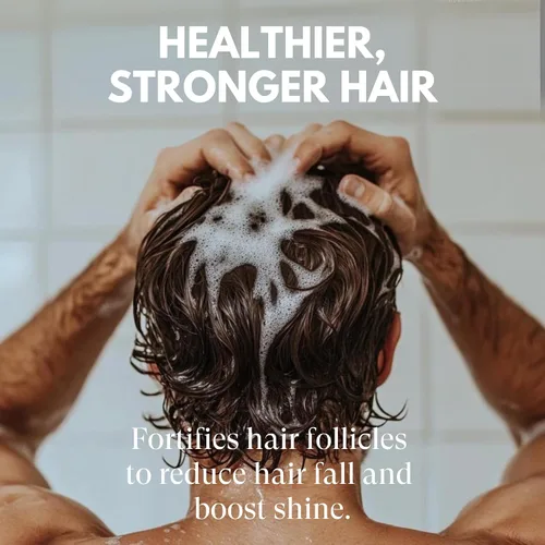 Vista 6 de Just Nutritive Champú para el cabello Caballeros El mejor champú hecho para hombres