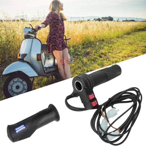 Vista 3 de Alomejor Agarre de acelerador de control de velocidad, engranajes de 3 velocidades, mango de gas universal para scooter eléctrico con engranaje