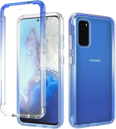 Vista 147 de Pzwoxukhov Funda para Xiaomi Poco M3 M2010J19CG M2010J19CI Caso, alta transparencia, color degradado, funda de absorción de impactos anticaída