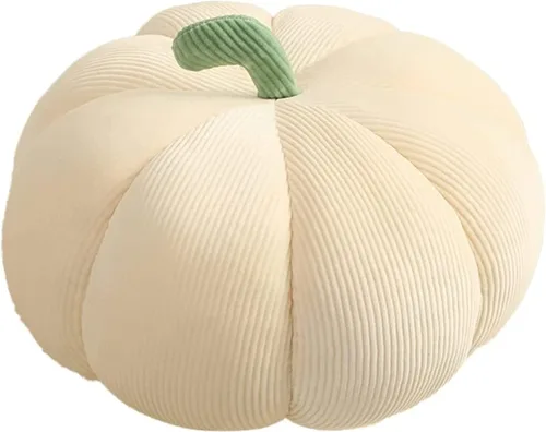 Vista 11 de AZCHEN Almohada decorativa de calabaza, cojín decorativo para sofá cama, muebles de patio (7.1 in, marrón)