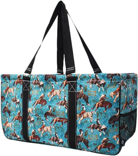 Vista 21 de NGIL Bolsa de comestibles reutilizable extra grande plegable de gran tamaño para comestibles, almacenamiento, picnic, playa, Estampado de vaca
