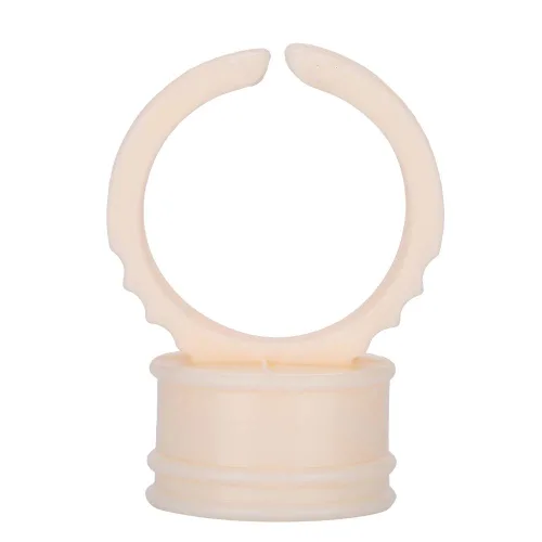 Vista 9 de 100 anillos de pigmento de maquillaje, taza de silicona para cejas, anillos de tinta para arte de uñas, para microblading para cejas, labios