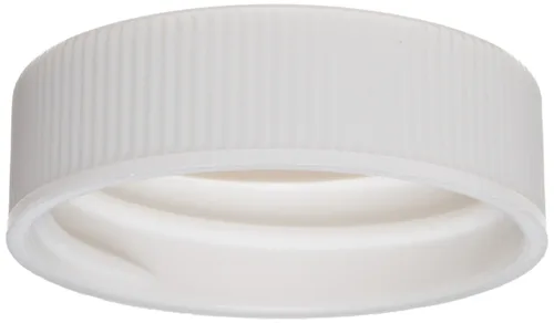 Vista 6 de Wheaton 239226 Tapón de rosca de polipropileno blanco con revestimiento de polietileno espumado con revestimiento de PTFE, tamaño 15-425