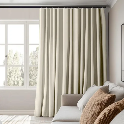 Vista 5 de MaKefeile - Cortinas divisoras de habitación, para privacidad, totalmente opacas, con aislamiento térmico y reducción de ruido, para dormitorios