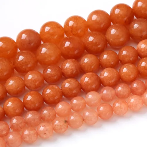 Vista 31 de Cuentas sueltas redondas de gemas naturales cuentas de piedra de energía de cristal para hacer joyas 15" (calcedonia afgana, 6 mm)