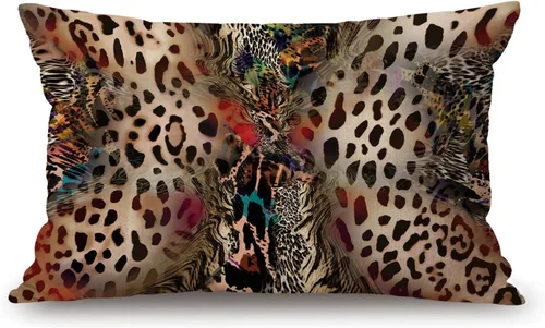 Vista 23 de Solekla Fundas de almohada con puntos dálmatas de 12 x 20 pulgadas, funda de almohada lumbar decorativa para el hogar, funda de cojín de lino