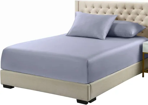 Vista 14 de Royal Tradition Sábana bajera ajustable de viscosa de bambú, tamaño individual XL, bolsillo profundo, sábanas extremadamente suaves, beige sólido