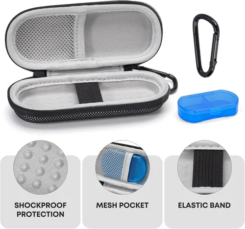 Vista 4 de Funda para monitor de electrocardiograma personal KardiaMobile de 1L 6L, estuche de transporte duro de viaje para AliveCor Kardia Heart Monitor