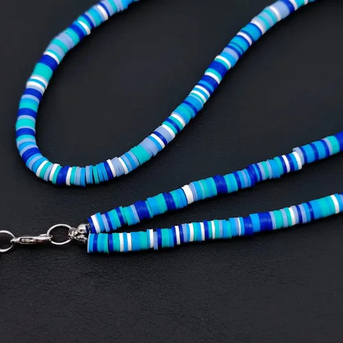 Vista 5 de Cordón para profesor con cuentas estilo bohemio, lindo arco iris, para el cuello, para tarjetas de crucero, tarjetas de identificación y llaves