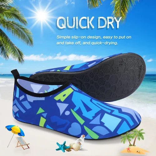 Vista 6 de ANLUKE - Zapatos para agua, de secado rápido, ideales para yoga acuático, playa, natación, surf, para mujeres y hombres