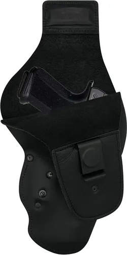 Vista 17 de Urban Carry LockLeather Funda G3 Holster - Diseño híbrido de cuero/polímero para ocultación óptima Disponible en tamaños Cadete, Trooper, Teniente