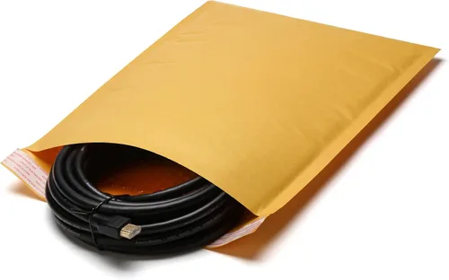 Vista 2 de The Boxery Sobres de burbujas de papel kraft de 4 x 8 pulgadas 500 sobres acolchados incluidos – Bolsas de envío autosellantes – #000