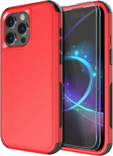 Vista 13 de Diverbox Funda para iPhone 15 Plus [a prueba de golpes] [a prueba de caídas] [protector de pantalla de vidrio templado], funda de protección