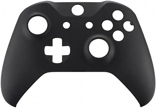 Vista 8 de eXtremeRate Black Soft Touch Front Housing Shell Case for Xbox One SX Controller, Comfortable Replacement Kit Faceplate Cover for Xbox One Wireless