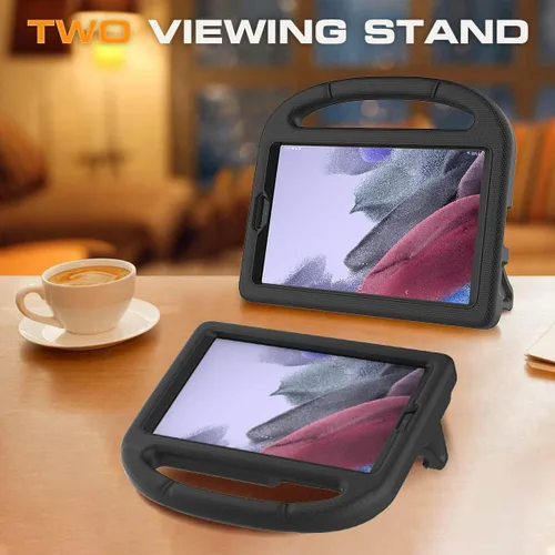 Vista 7 de Funda para niños para tablet Samsung Galaxy Tab A7 Lite de 8.7", protector de pantalla integrado, funda protectora con mango y soporte a prueba