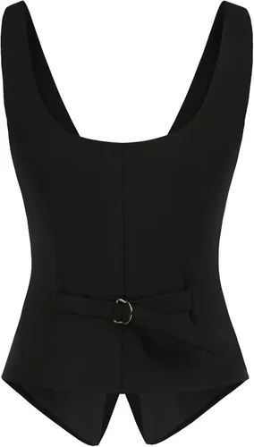 Vista 7 de KANCY KOLE Chalecos de moda con doble botonadura para mujer, chaleco elegante, casual, versátil, chaleco vintage con botones, tallas S-XXL