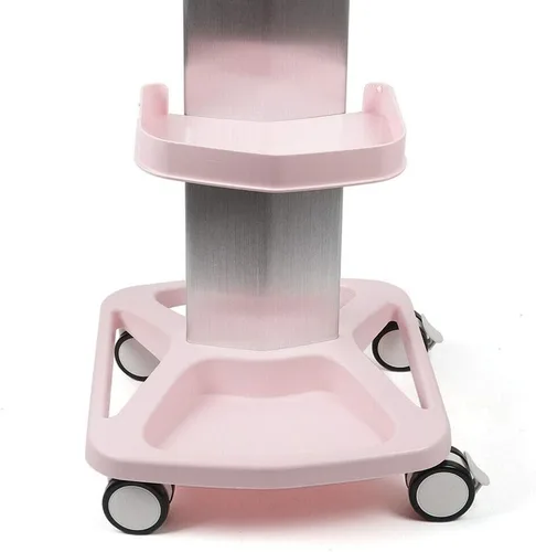 Vista 4 de Carrito de salón rodante - Carro móvil de aluminio con soporte para carritos rodantes médicos para cavitación ultrasónica, máquina RF, estante