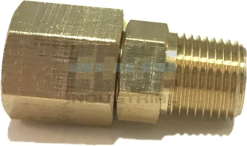 Vista 6 de Adaptador giratorio macho de latón 1/8" NPT combustible/aire/agua/aceite/gas WOG (cantidad 10)