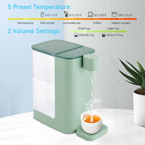 Vista 3 de Dispensador de agua caliente instantáneo, hervidores eléctricos, sistema de agua instantáneo de encimera para calentamiento y salida rápidos, 5