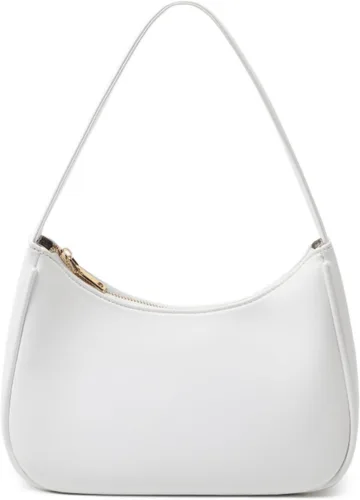 Vista 54 de CYHTWSDJ Bolsos de hombro para mujeres, lindo bolso tote tipo hobo con cierre de cremallera y mini cartera de mano Nailon Negro
